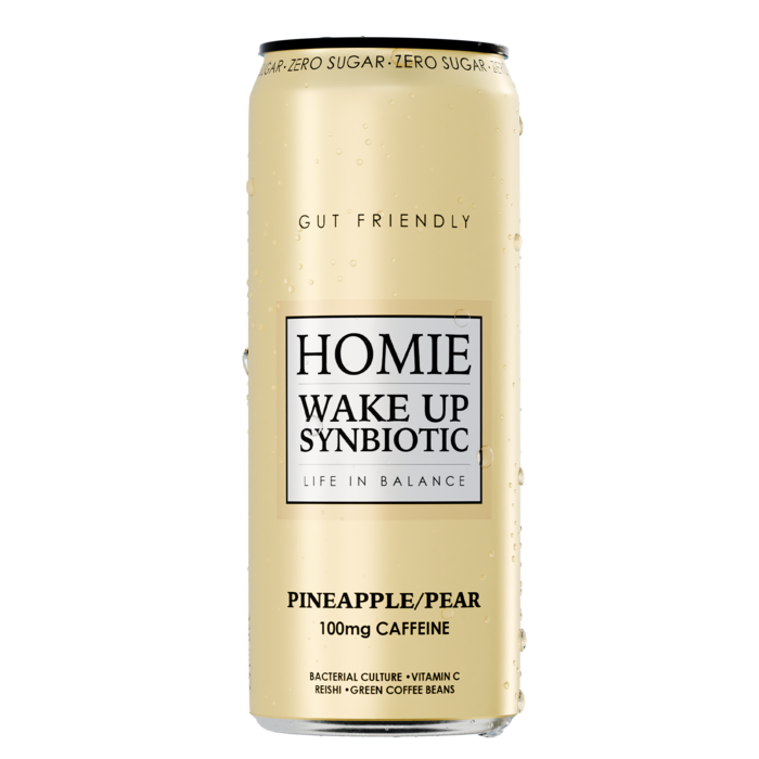 Homie Wake Up Synbiotic Pineapple/Pear 33cl