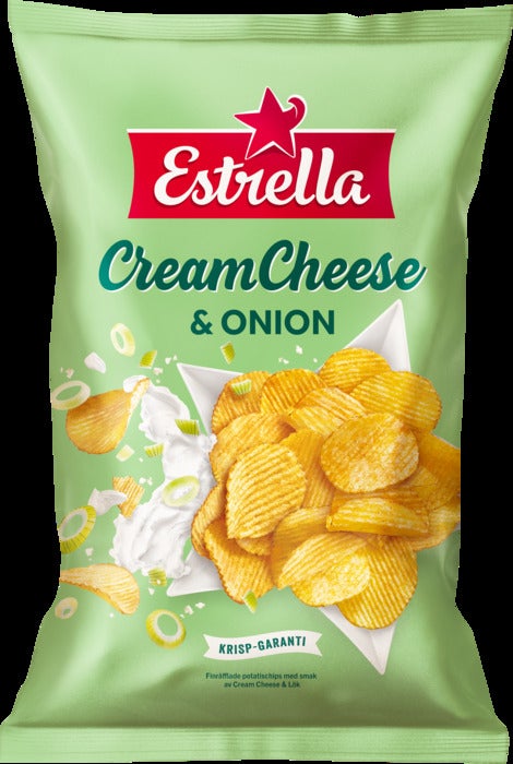 Estrella Cream Cheese & Onion Chips 175g