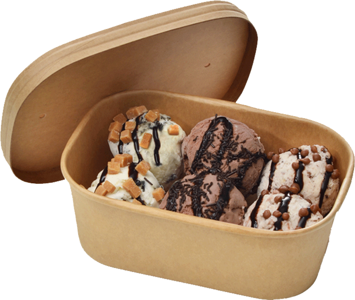 Take away box kartong, 750 ml, 300 stk