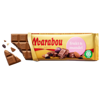 Marabou Frukt & Mandel 100g