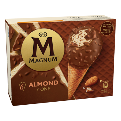 Magnum Mini Almond Cone 6-p