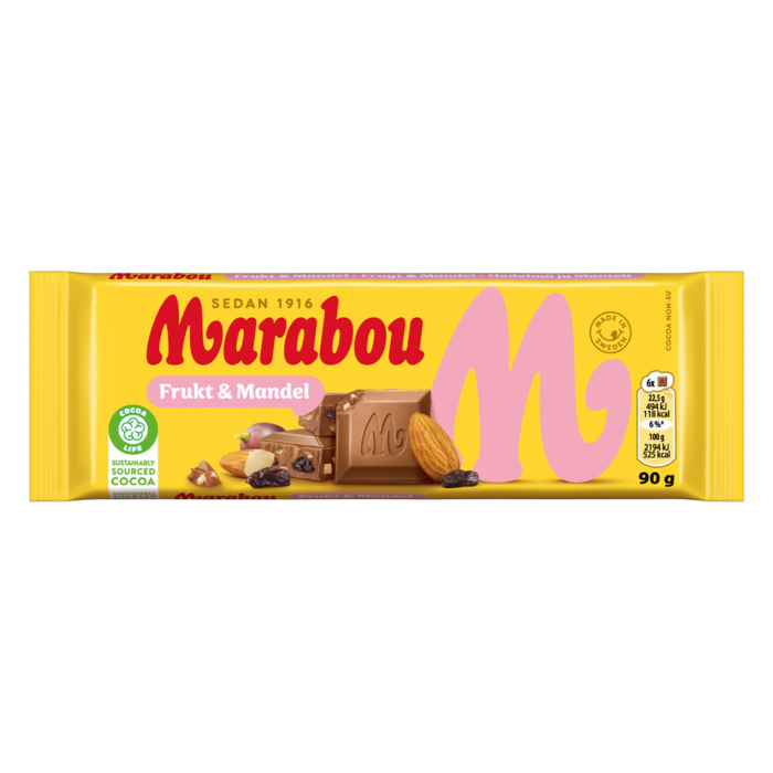 Marabou Frukt & Mandel 90g