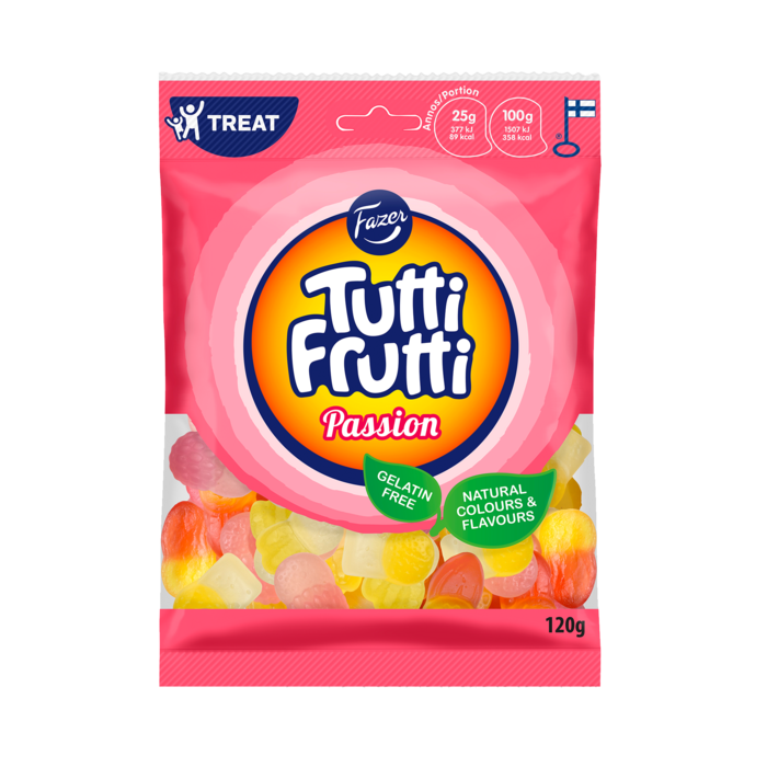 Fazer Tutti Frutti Passion 120g