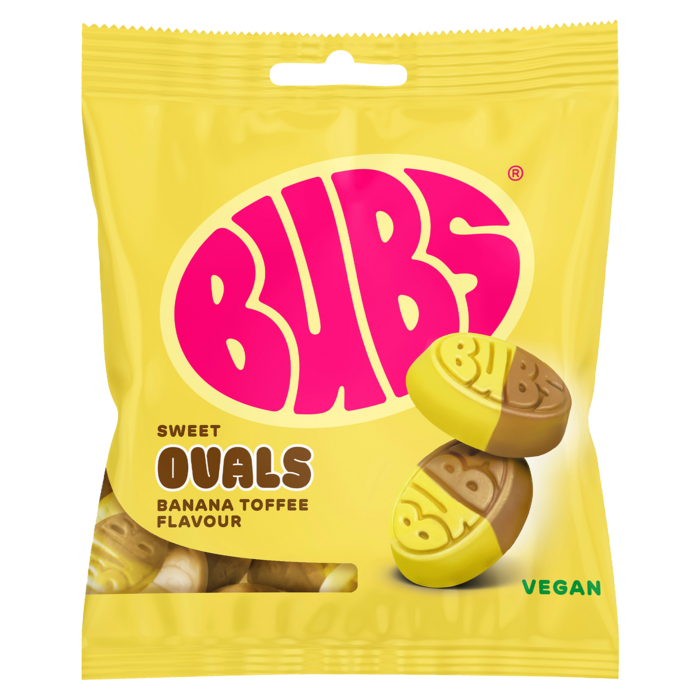 Bubs Banana Toffee Ovals 155g