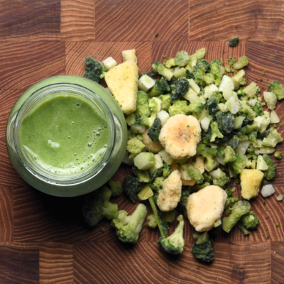 Grön 01 Broccoli, selleri, spenat, banan, ananas