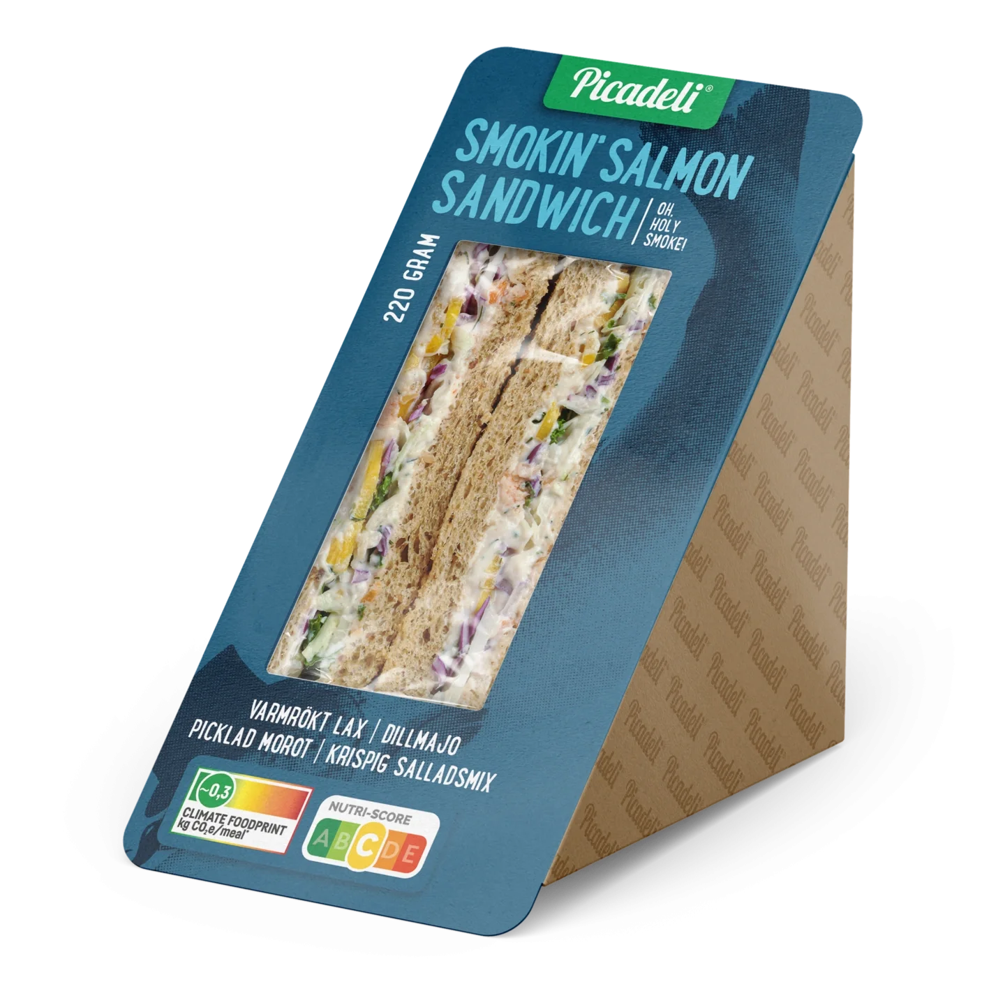 Sandwich Varmrökt Lax 220g