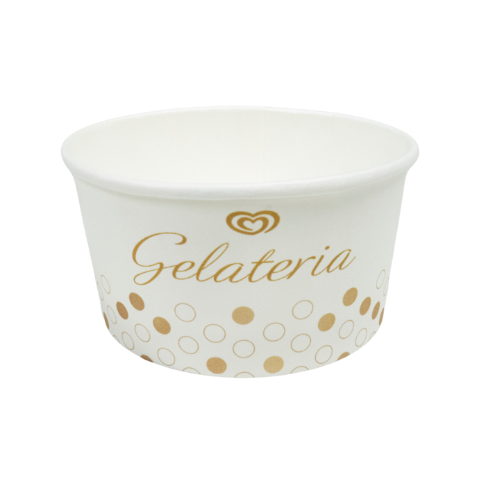 Gelateria bägare mellan 160ml 