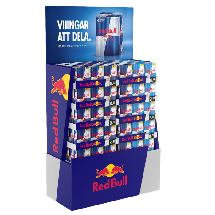 Red Bull Expopall 4-pack Display 250ml Mix 2 Smaker ED/SF