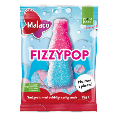 Malaco Fizzypops 85g