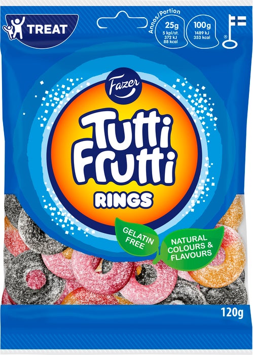 Tutti Frutti Rings 120g