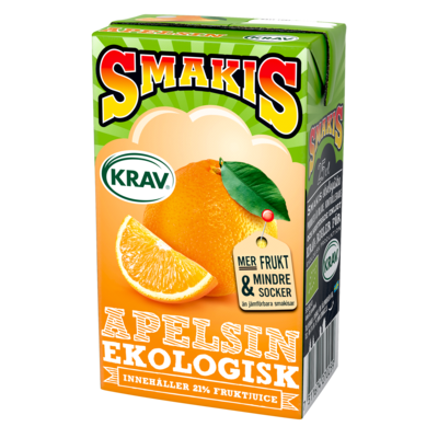 Smakis Apelsin EKO 27x25cl
