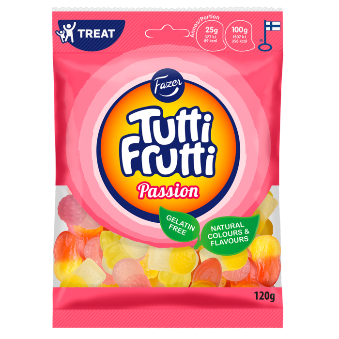 Fazer Tutti Frutti Passion 120g