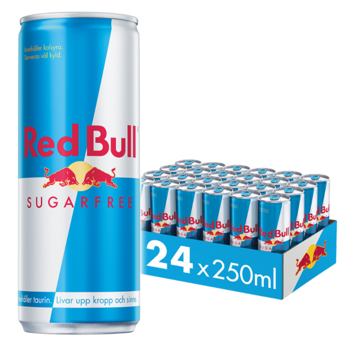 Red Bull Sockerfri Energidryck 250 ml x 24