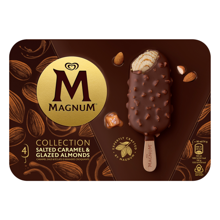 Magnum Salted Caramel & Glazed Almonds 4-p