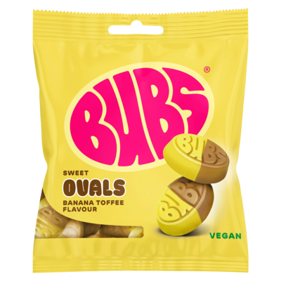 Bubs Banana Toffee Ovals 155g