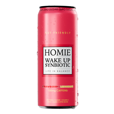 Homie Wake Up Symbiotic Strawberry/lemonade 33cl