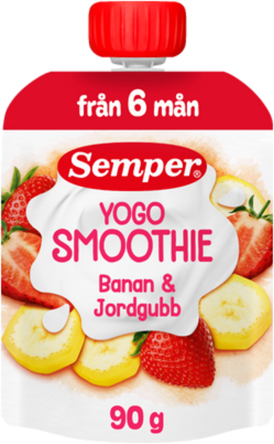 Smoothie YOGO Jordgubb klämmis 6m