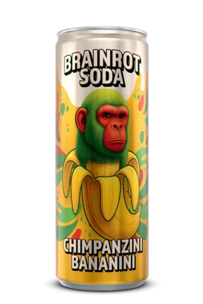 Brainrot Soda Chimpanzini Bananini 25cl