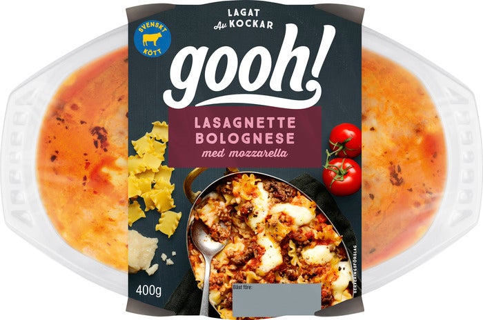 gooh! Lasagnette bolognese med mozzarella 400g