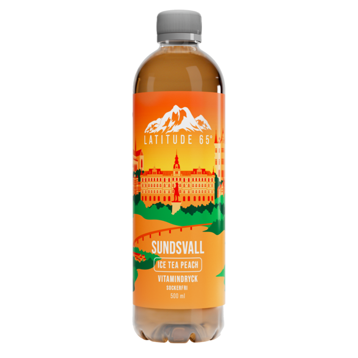 Latitude65 Sundsvall Ice tea peach 50cl