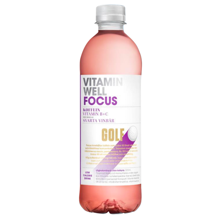 Golf - Vitamin Well Focus 12x50cl