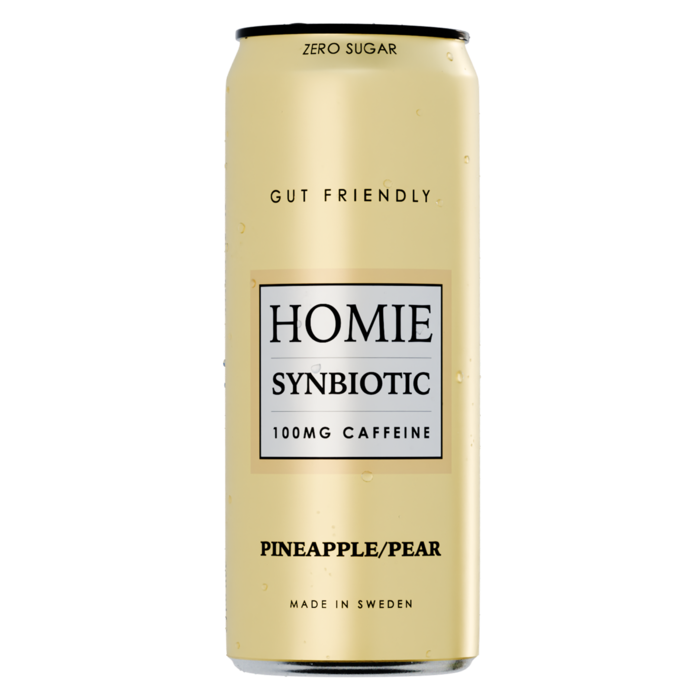 Homie Wake Up Synbiotic Pineapple Pear 33cl