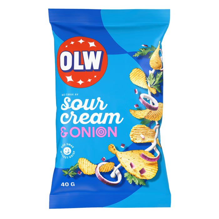 OLW Chips Sourcream&Onion 40g