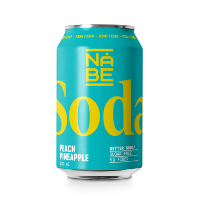 Nåbe Soda Peach/Pinapple 33cl