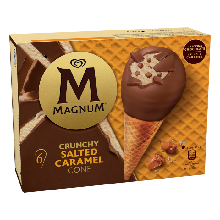 Magnum Mini Chrunchy Salted Caramel Cone 6-p