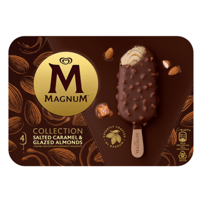 Magnum Salted Caramel & Glazed Almonds 4-p