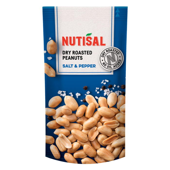 Nutisal Dry Roasted Peanuts Salt & Pepper 60g