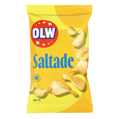 OLW lättsaltade chips 40g