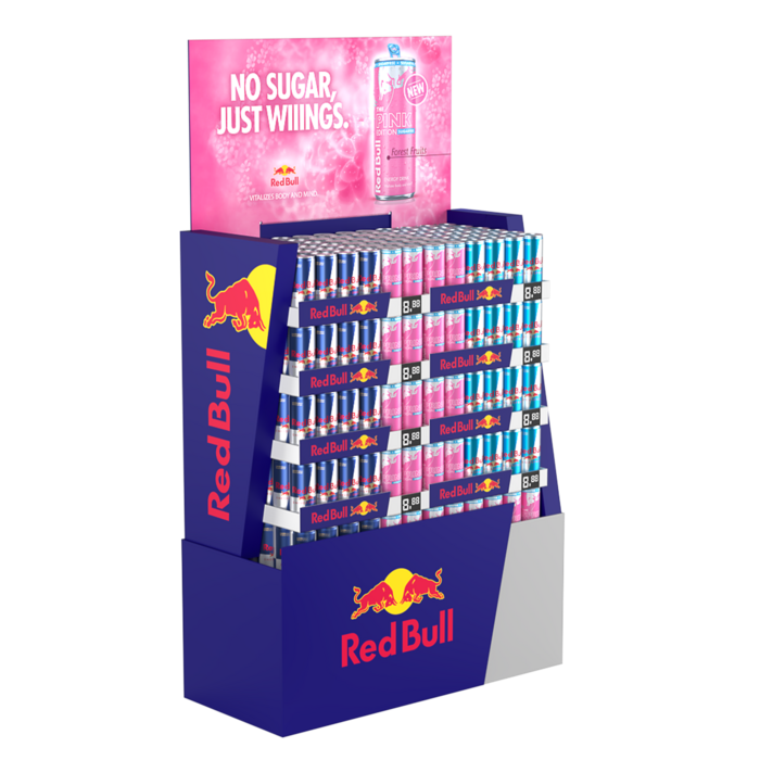 Red Bull Display 250ML Mxix 3 Smaker (ED/SF/PINK)