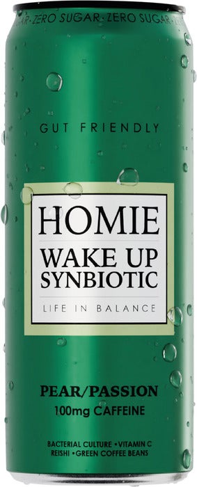 Homie Wake Up Synboitic Pear/Passion 33cl