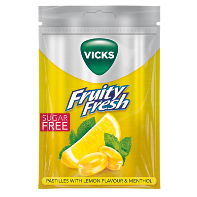 Vicks Fruityfresh Lemon & Natural Menthol SF 20x72g