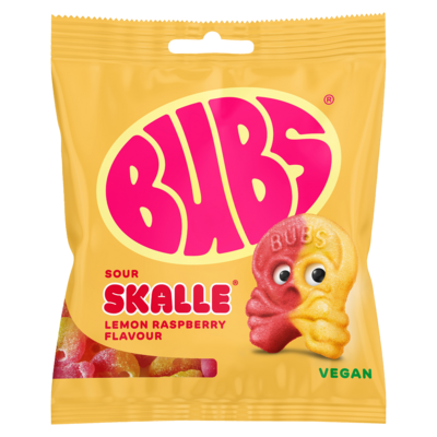 Bubs Lemon Raspberry Skalle 155g