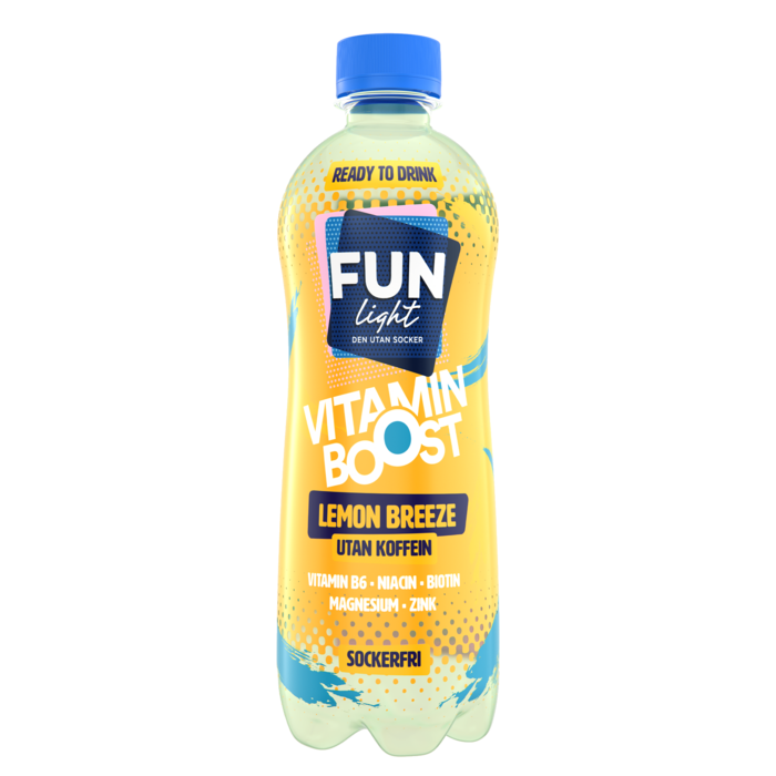 Fun Light Lemon Breeze 50cl Koffeinfri