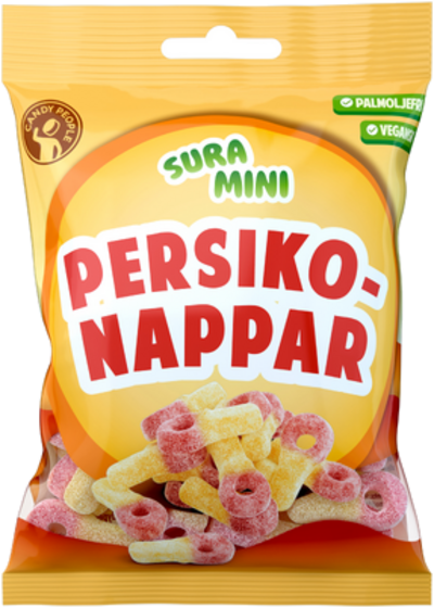 Sura Mini Persikonappar 70g