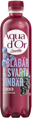 Aqua d'Or Sparkles Blåbär Svarta Vinbär 50cl