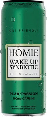 Homie Wake Up Synboitic Pear/Passion 33cl