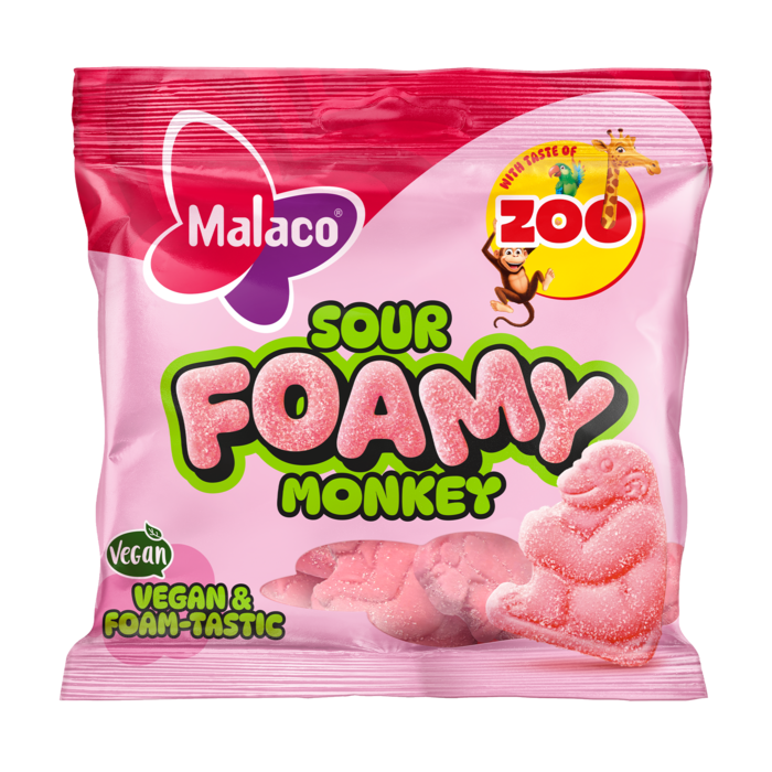 Malaco Zoo Foamy Mky Sour 115g