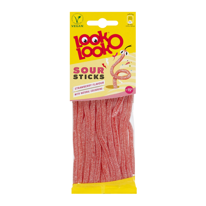 LOOK-O-LOOK Strawberry Sticks 90g