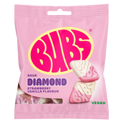Bubs Strawberry/Vanilla Diamond 155g