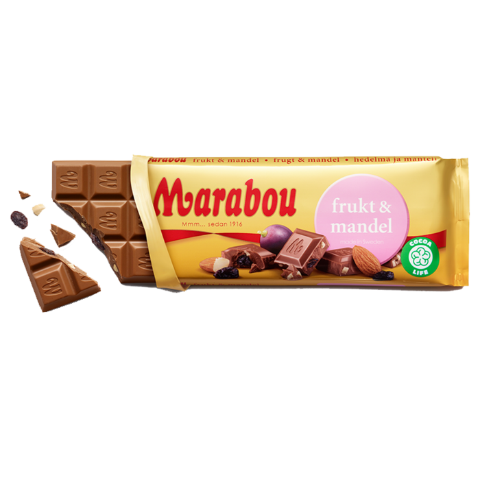 Marabou Frukt & Mandel 100g