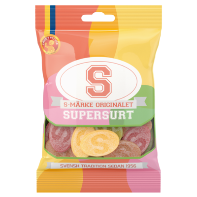 S-märke Supersurt 80g 