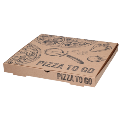 Pizzakartong To Go 33x33x3,5