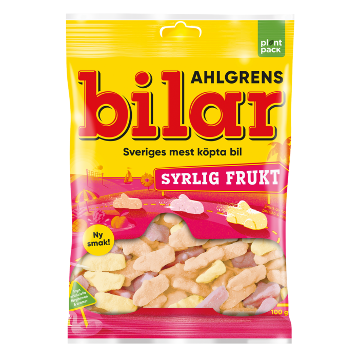 Ahlgrens Bilar Syrlig frukt 100g