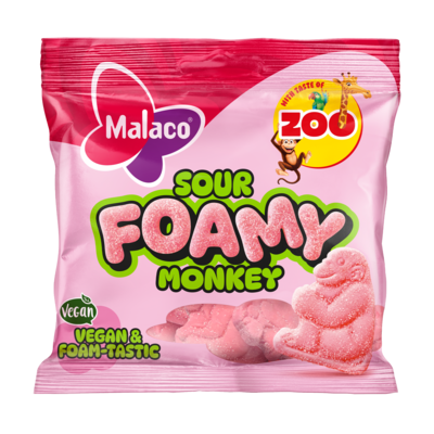 Malaco Zoo Foamy Mky Sour 115g