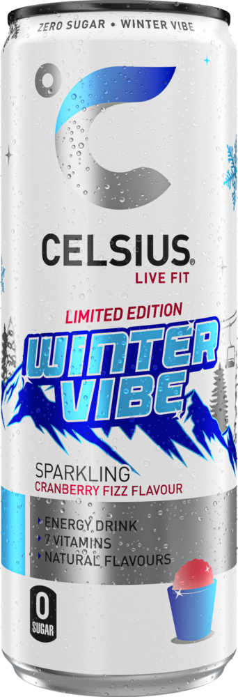 Celsius Winter Vibe Cranberry Fizz 355ml