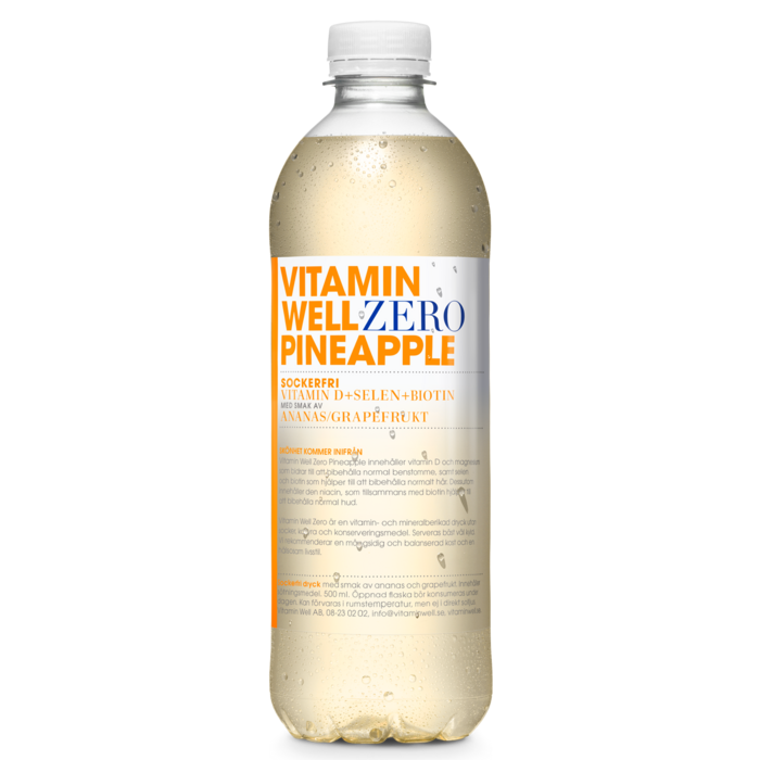 Vitamin Well Zero Pineapple 12x50cl